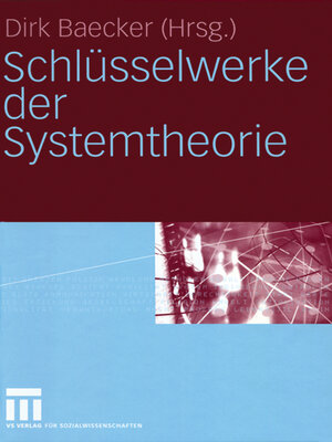 cover image of Schlüsselwerke der Systemtheorie